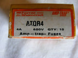 Lot of 11 Ferraz Shawmut Amp Trap ATQR4 600V 4A CC TD FUSE