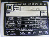 Square D XO 20 Industrial Control Relay Series A Class 8501 New 8501 XO-20