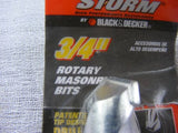 BLACK & DECKER Fire Storm FS130RD 3/4-in x 12-in Rotary Masonry Bit NIB
