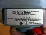 Mennekes ME 32MS1A Disconnect Switch 30Amp 3ph 600Vac 10HP Max No Box
