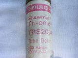 Gould Shawmut Tri-onic TRS200R Time Delay Fuse 200 Amp 600 Vac or Less Class RK5