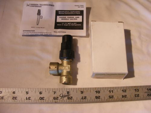 Hansen H7772 Angle Seal Cap 14" FPT x 1/4" FPT New In Box See Pictures