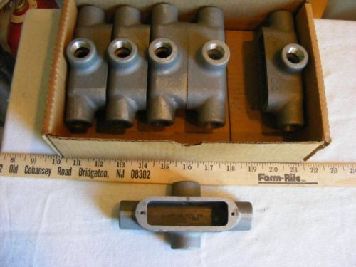 Lot of 6 Cooper Crouse-Hinds Conduit Outlet Body X19 Mark 9 Body NIB