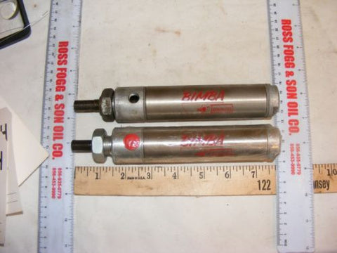 Bimba CY 123D pneumatic cylinder Lot of 2 (1 New 1 Used)