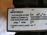 Square D Industrial Control Transformer 9070-T50D23 50/60Hz 0.05 KVA
