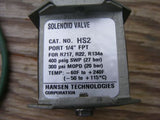 Hansen 70-0408 HS2 115V 50/60 Hz 16 Watts Solenoid Valve