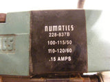 Numatics 082RC115J W/081SS500K046T30 & 228-837B COIL w/Gauge 0-160 psi