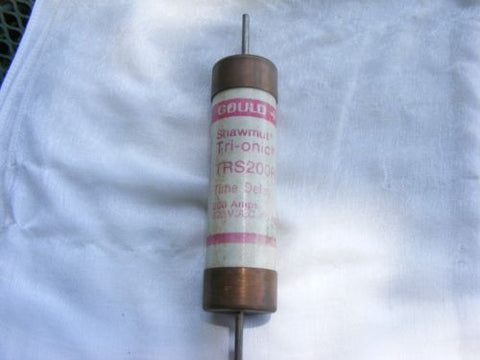 Gould Shawmut Tri-onic TRS200R Time Delay Fuse 200 Amp 600 Vac or Less Class RK5