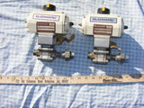 Lot of 2 SS Ball valves 3/4" inch butt weld with Elomatic actuator ESN 25 A N4