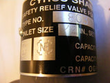 Cyrus Shank Co. Type 803 Safety Relief Valve 150 PSIG Inlet 1/2" 355 SCFM
