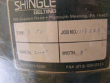 Shingle Belting Type 170 2 Ply Conveyor Belt 244" x 8"