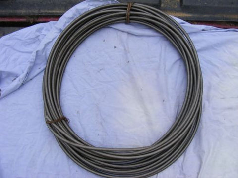 Approx 50' foot of Stainless Steel Braided Hose 5/16" 5/16 Inch blue on Inside