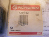 Lot of 2 Norgren 4314-52 CONNECTOR 73/74 QUICK CLAMP W/WALL ADAPTER