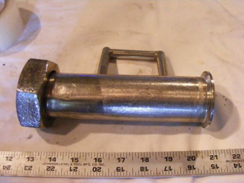 2" Tri clover Triclover Pipe Fitting to a 2" Threaded Coupling end