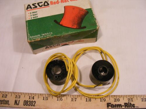 Lot of 2 Asco Red Hat 216-758-1D Coil