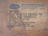 coleman selector switch rt-603 F-16059 sub base for thermostat