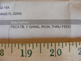 Thomas & Betts FSC3-TB 1", 1G-SHALLOW BOX, IRON, THRU-FEED T&B 1" FSC1-100