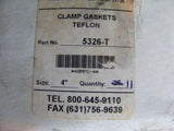 Box of 11 5326-T Clamp Gaskets Teflon 4" NIB