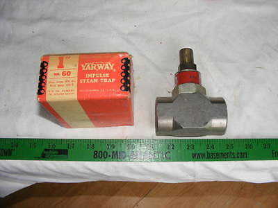 Yarway Unibody Impulse Steam Trap 1"  Type Model Figure 60 400 psi at 450 f